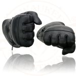 Milwaukee Leather SH230 Men’s Black Leather Warm Lining Gauntlet Motorcycle Hand Gloves W/ ‘Rain Mitten and Pull-on Closure’ - Image 8