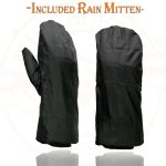 Milwaukee Leather SH230 Men’s Black Leather Warm Lining Gauntlet Motorcycle Hand Gloves W/ ‘Rain Mitten and Pull-on Closure’ - Image 10