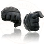 Milwaukee Leather SH232 Men’s Black Leather Warm Lining Gauntlet Motorcycle Hand Gloves W/ Rain Mitten and Adjustable Strap - Image 8