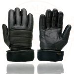 Milwaukee Leather SH232 Men’s Black Leather Warm Lining Gauntlet Motorcycle Hand Gloves W/ Rain Mitten and Adjustable Strap - Image 9