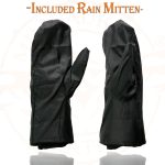 Milwaukee Leather SH232 Men’s Black Leather Warm Lining Gauntlet Motorcycle Hand Gloves W/ Rain Mitten and Adjustable Strap - Image 4