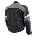 NexGen SH2325 Men’s Armored Two in One Textile and Mesh Racing Jacket with Retractable Hi Viz Protection - Image 8