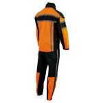 Milwaukee Leather SH233102 Men’s Black and Orange Water Resistant Rain Suit with Reflective Tape - Image 10