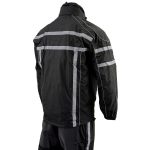 NexGen SH2331 Men’s Black Water Resistant Rain Suit with Reflective Tape - Image 18