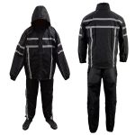 NexGen SH2331 Men’s Black Water Resistant Rain Suit with Reflective Tape - Image 19