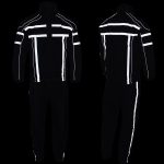 NexGen SH2331 Men’s Black Water Resistant Rain Suit with Reflective Tape - Image 13