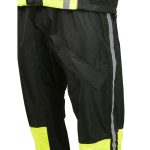 NexGen SH233113 Men’s Black and Neon Green Water Resistant Motorcycle-Outdoors Rain Suit with Reflective Tape - Image 6