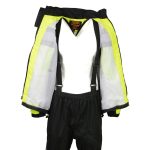 NexGen SH233113 Men’s Black and Neon Green Water Resistant Motorcycle-Outdoors Rain Suit with Reflective Tape - Image 3