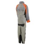 Milwaukee Leather SH2336SGO Women’s Gray and Orange Rain Suit Water Resistant with Reflective Piping - Image 2