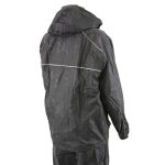 NexGen SH2342 Women’s Black Water Resistant Rain Suit with Reflective Butterflies - Image 13