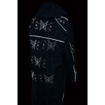 NexGen SH2342 Women’s Black Water Resistant Rain Suit with Reflective Butterflies - Image 12