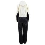 NexGen Ladies SH2344 Beige and Black Hooded Water Proof Rain Suit - Image 2
