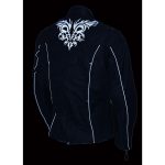 Milwaukee Leather SH2366 Women’s’Reflective Tribal’ Black Armored Motorcycle Textile Jacket - Image 7
