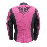 NexGen SH2367 Women’s Turquoise and Fuchsia Textile Jacket with Embroidery Artwork - Image 2