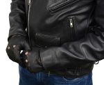 Milwaukee Leather SH247 Men’s Black Perforated Leather Full Finger Motorcycle Hand Gloves W/ Breathable ‘Open Knuckle’ - Image 10