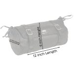 Milwaukee Leather SH502BAG Black Extra Large Soft Leather Double Buckle Tool Pouch - Image 2