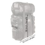 Milwaukee Leather SH537 Large Black Motorcycle Large Leather Deluxe Sissy Bar Pack Bag - Image 2
