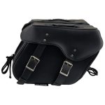 Milwaukee Leather SH55201ZB Black Large PVC Zip-Off Throwover Motorcycle Saddlebags - Image 9