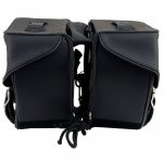 Milwaukee Leather SH55201ZB Black Large PVC Zip-Off Throwover Motorcycle Saddlebags - Image 8