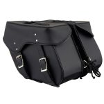 Milwaukee Leather SH55201ZB Black Large PVC Zip-Off Throwover Motorcycle Saddlebags - Image 5