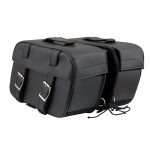 Milwaukee Leather SH57701 Black Medium PVC Zip-Off Motorcycle Saddlebag - Image 15