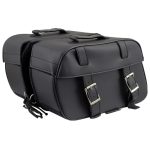Milwaukee Leather SH57701 Black Medium PVC Zip-Off Motorcycle Saddlebag - Image 9