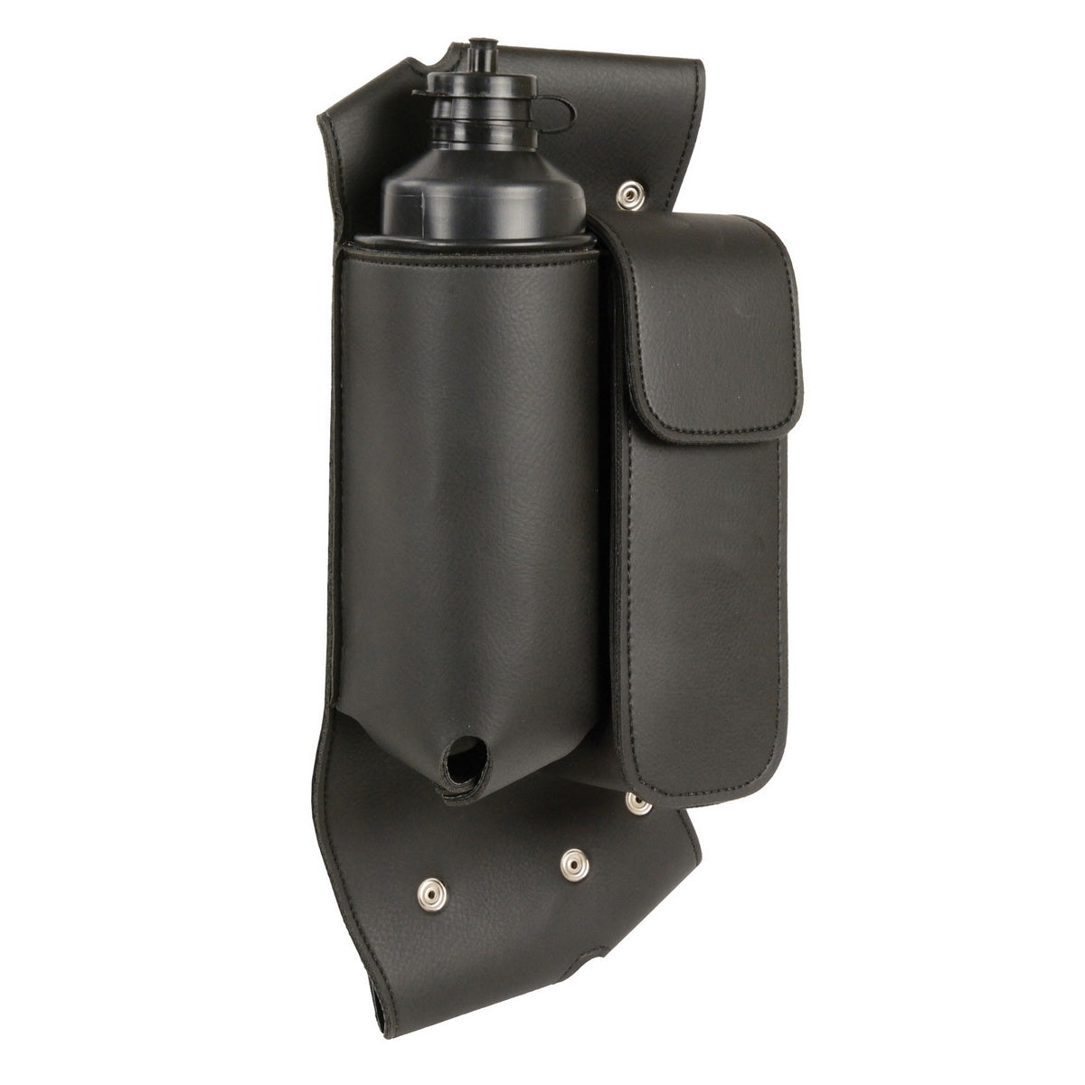 Milwaukee Leather SH591RT Black LRight Side Crash Bar Bag with Water Bottle Holder