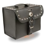 Milwaukee Leather SH618S Medium Black Studded PVC Sissy Bar Carry Motorcycle Bag - Image 2