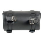 Milwaukee Leather SH62601 Black Small PVC Double Strap with Concho Windshield-Tool Bag - Image 4