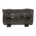 Milwaukee Leather SH62603 Black PVC Double Strap Studded Motorcycle Tool Bag - Image 2