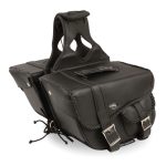 Milwaukee Performance SH66501ZB Black Medium Braided Zip Off PVC Throw Over Saddlebags - Image 12