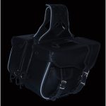 Milwaukee Performance SH66501ZB Black Medium Braided Zip Off PVC Throw Over Saddlebags - Image 8