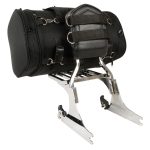 Milwaukee Performance SH683 Large Black Textile Duffel Style Motorcycle Sissy Bar Bag with Carry Strap - Image 6