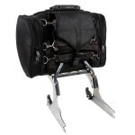 Milwaukee Performance SH684 Medium Black Textile Motorcycle Sissy Bar Bag with Reflective Piping - Image 3