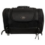 Milwaukee Performance SH684 Medium Black Textile Motorcycle Sissy Bar Bag with Reflective Piping - Image 8