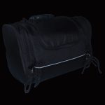 Milwaukee Performance SH684 Medium Black Textile Motorcycle Sissy Bar Bag with Reflective Piping - Image 4