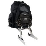Milwaukee Leather SH689 Large Black Textile Waterproof Touring Motorcycle Sissy Bar Bag - Image 2