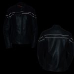 Milwaukee Leather SH8011 Women’s Black Leather Sporty Scooter Crossover Biker  Jacket - Image 4