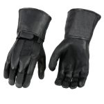 Milwaukee Leather SH864 Men’s Gauntlet USA Deerskin Leather Unlined Motorcycle Winter Gloves