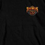 2022 Sturgis Motorcycle Rally SPB1005 Crazy Buffalo Men’s Black T-Shirt - Image 2