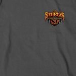 2022 Sturgis Motorcycle Rally SPB1007 Crazy Buffalo Men’s Charcoal T-Shirt - Image 2