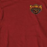 2022 Sturgis Motorcycle Rally SPB1008 Crazy Buffalo Men’s Cardinal T-Shirt - Image 2
