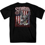 2022 Sturgis Motorcycle Rally SPB1017 Men’s Freedom Ride Black T-Shirt - Image 3