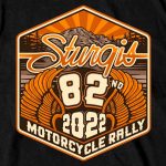 2022 Sturgis Motorcycle Rally SPB1029 Men’s 82nd Logo Black T-Shirt - Image 4