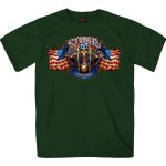 Hot Leathers SPB1069 Men’s Forest Green 2023 Sturgis # 1 Design America T-Shirt - Image 2