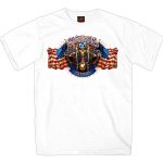 Hot Leathers SPB1071 Men’s White 2023 Sturgis # 1 Design America T-Shirt - Image 2