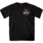 Hot Leathers SPB1072 Men’s Black 2023 Sturgis Gambler Short Sleeve T-Shirt - Image 2