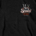 Hot Leathers SPB1072 Men’s Black 2023 Sturgis Gambler Short Sleeve T-Shirt - Image 4