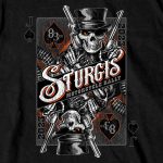 Hot Leathers SPB1072 Men’s Black 2023 Sturgis Gambler Short Sleeve T-Shirt - Image 3