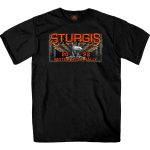 Hot Leathers SPB1082 Men’s Black Sturgis 2023 Main Street T-Shirt - Image 3